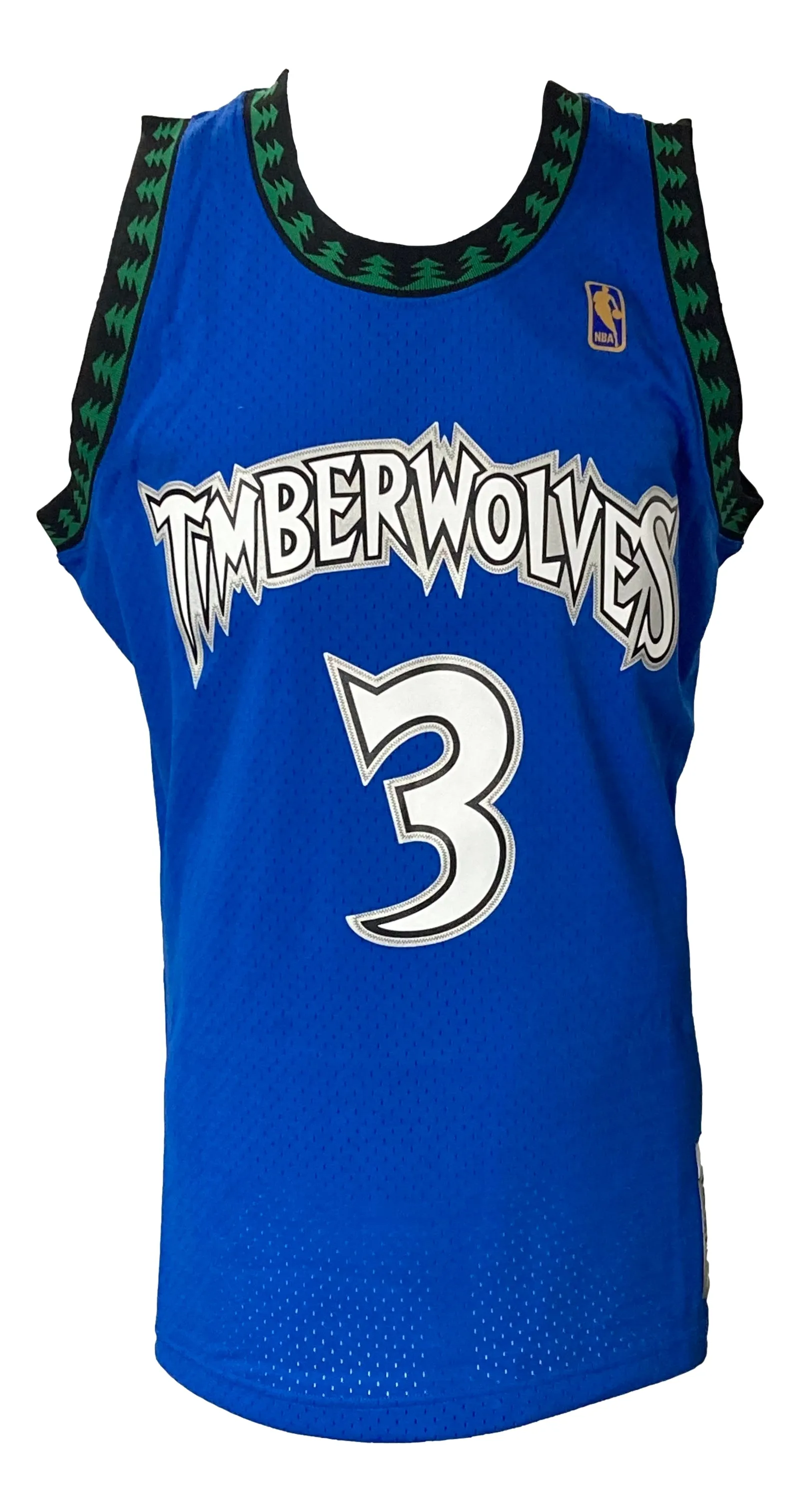 Stephon Marbury Signed Timberwolves 1996/97 M&N HWC Swingman XL Jersey BAS ITP