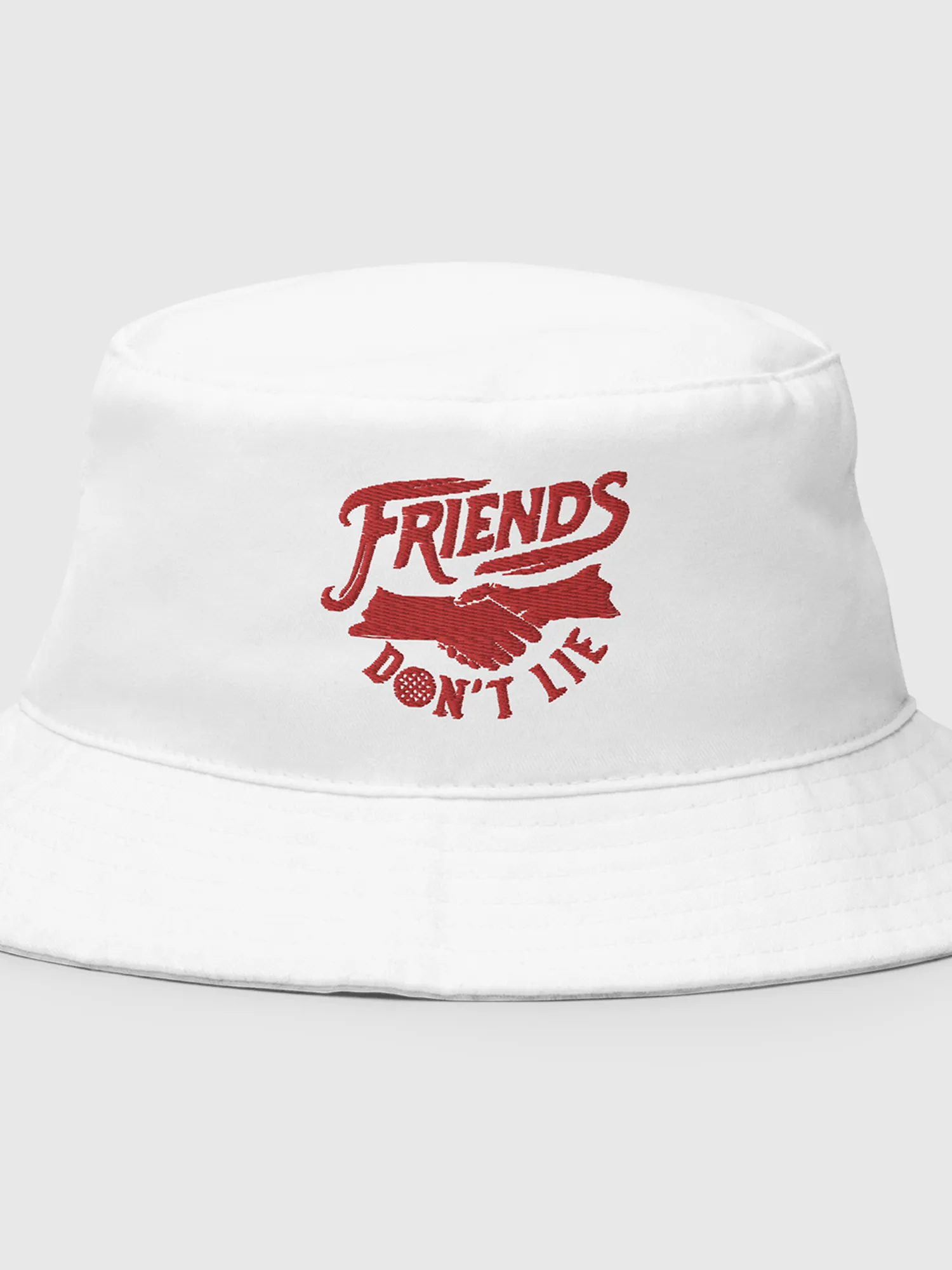 Stranger Things Friends Don't Lie Bucket Hat - White