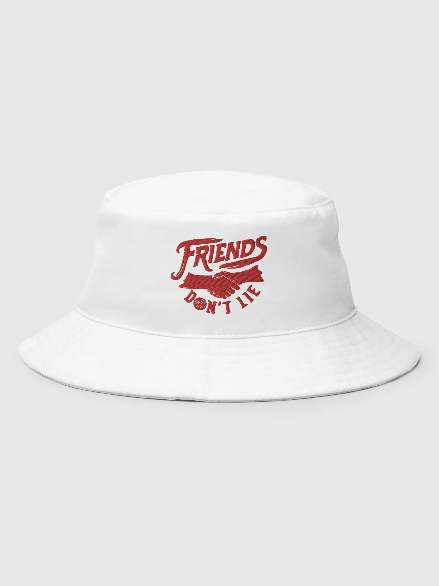 Stranger Things Friends Don't Lie Bucket Hat - White