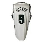 Tony Parker San Antonio Signed White Basketball Jersey BAS ITP