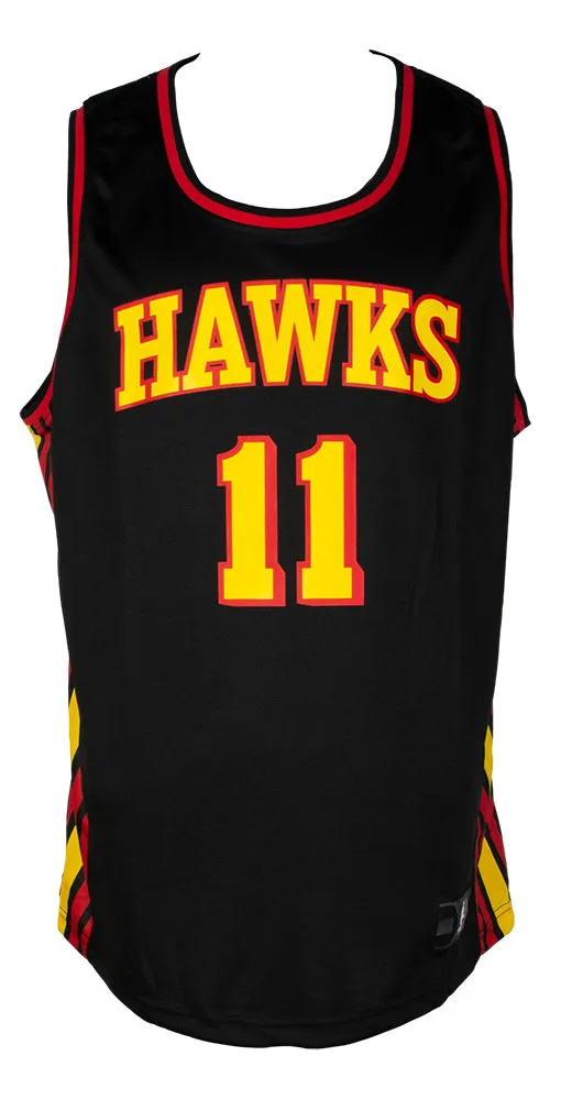 Trae Young Signed Atlanta Hawks Black Fanatics Basketball Jersey BAS ITP