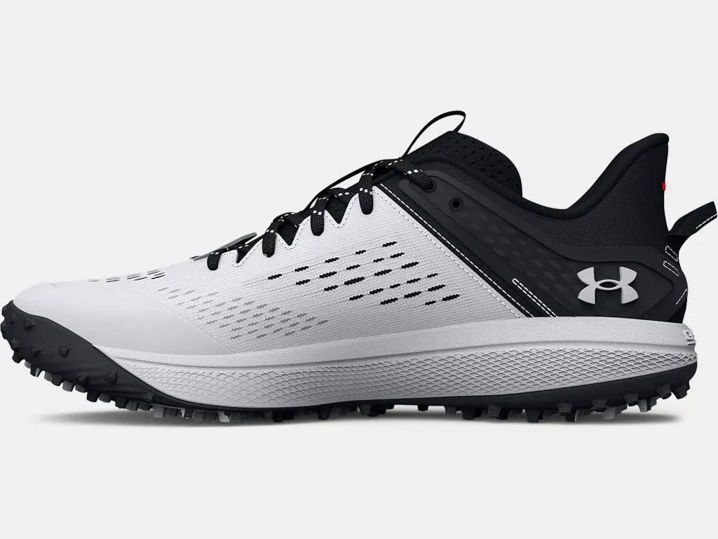 Under Armour Men's Yard Turf Baseball Shoe - White/Black