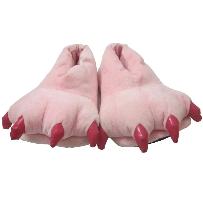 Unisex Animal Pink Stith Cat cosplay Kigurumi fleece slippers shoes