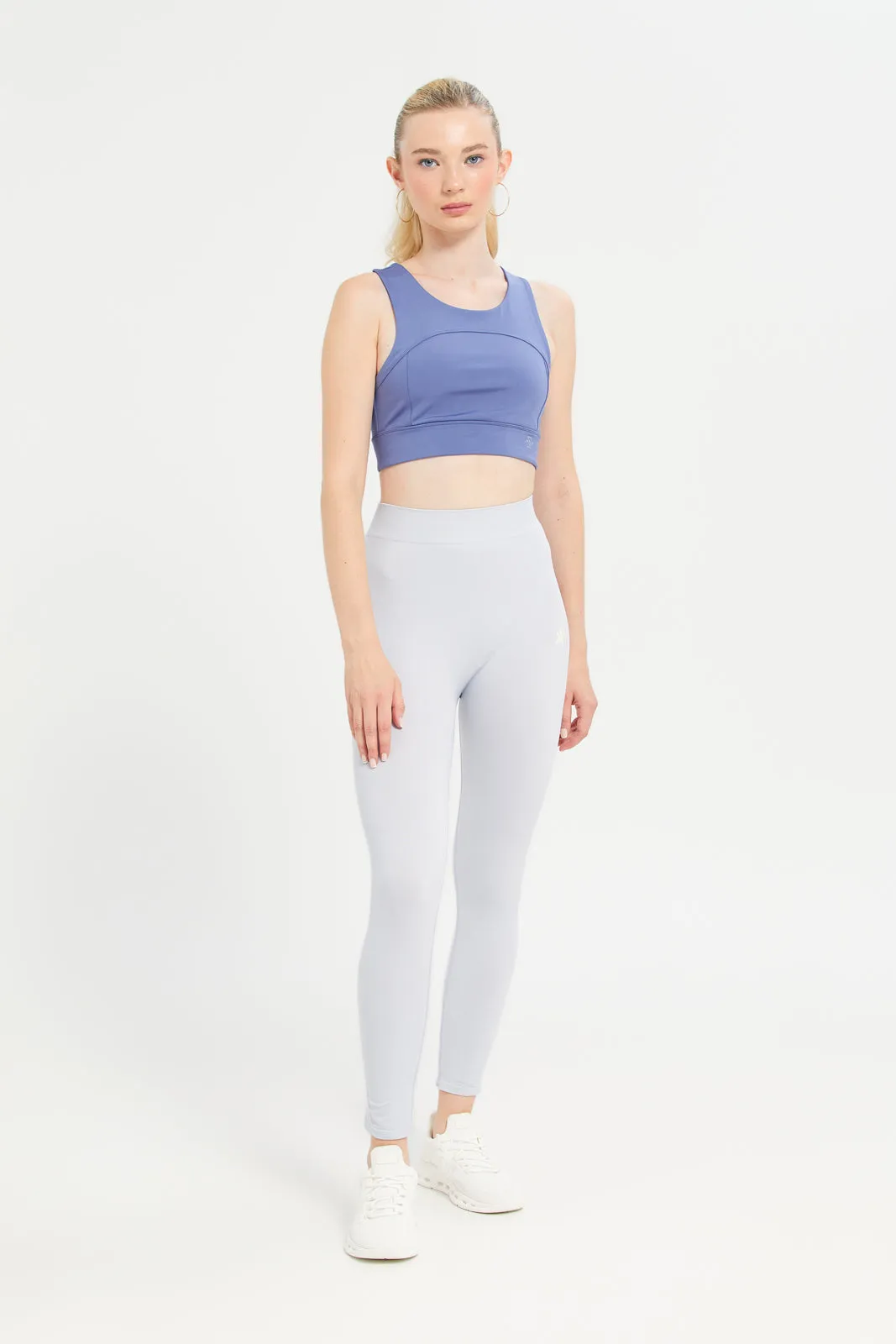 Women Blue Performance Sports Bra